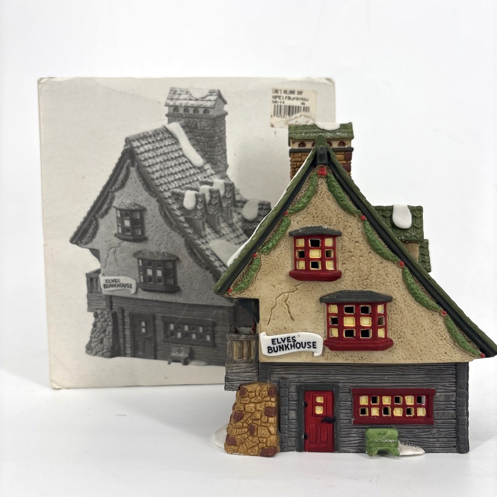 Dept 56 Elf Bunkhouse North Pole Series Christmas Village Accessory Boxed